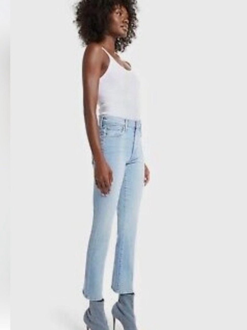 Mother insider ankle straight leg light Blue Jeans size 24